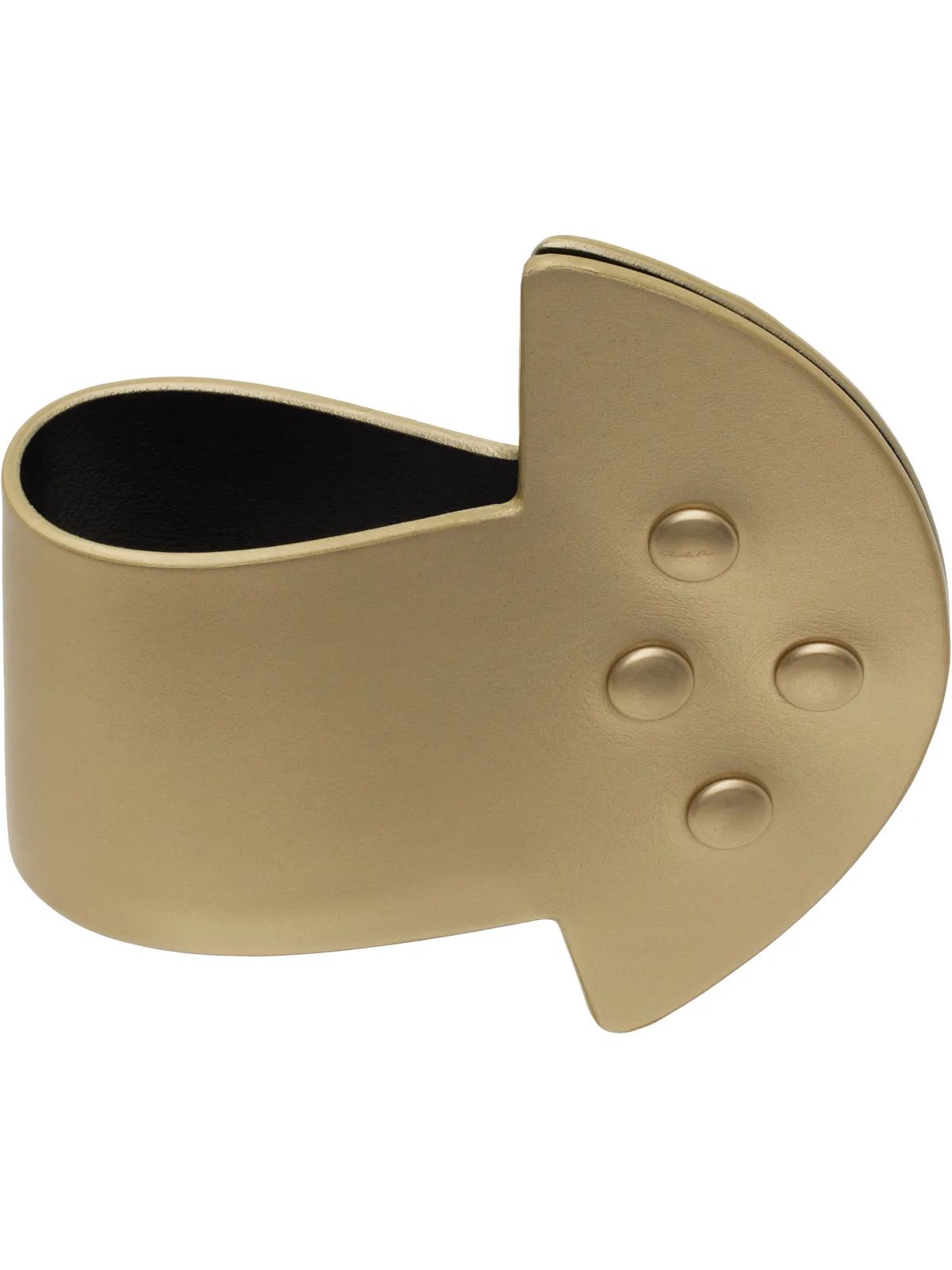 Rick Owens ゴールド Hollywood Anthem Snaps Cuff ブレスレット - 画像1