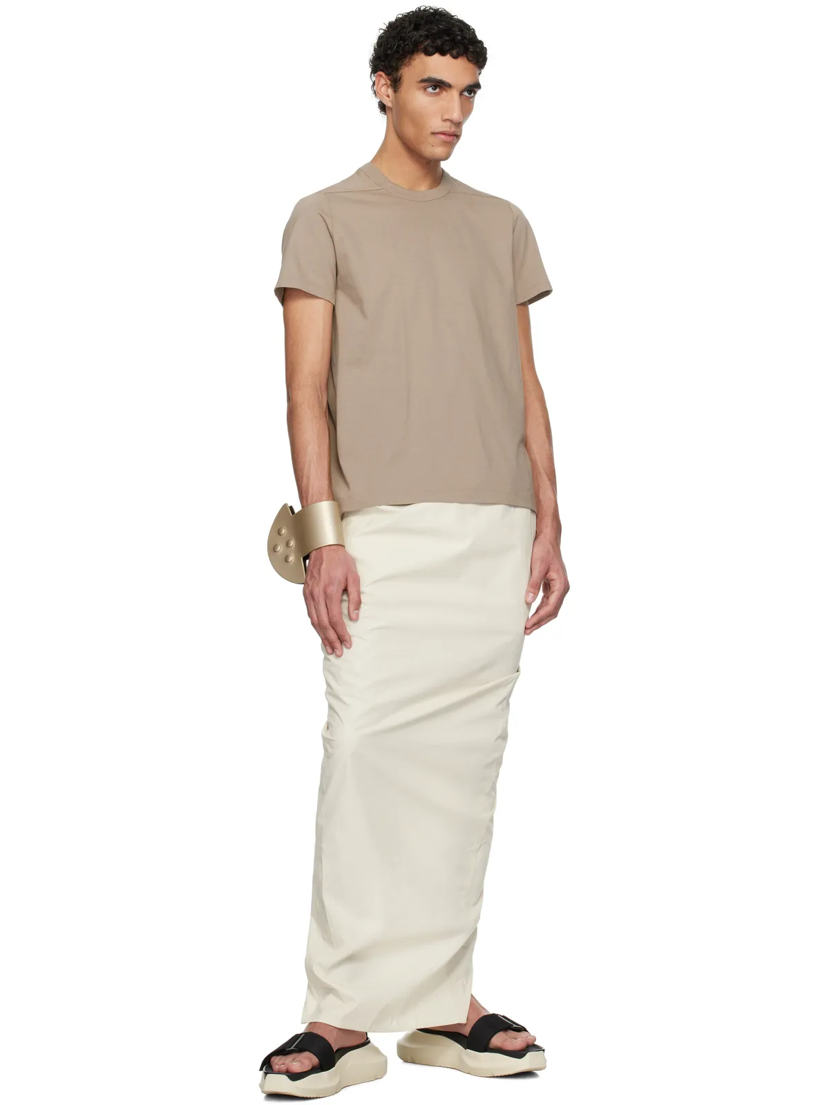 Rick Owens ゴールド Hollywood Anthem Snaps Cuff ブレスレット - 画像4