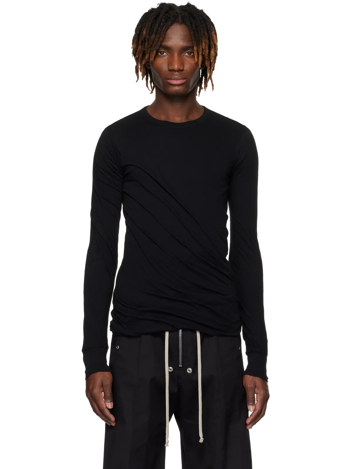 Rick Owens Hollywood Double LS Tシャツ - 画像1