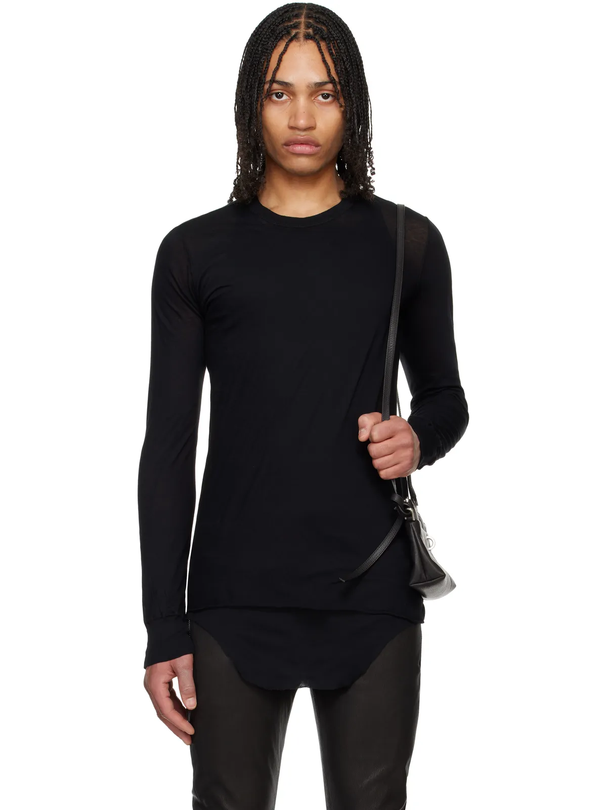Rick Owens Hollywood Basic 長袖Tシャツ - 画像1
