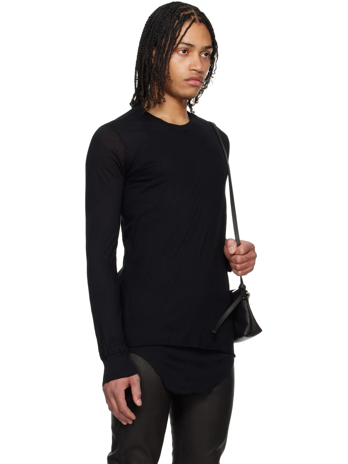 Rick Owens Hollywood Basic 長袖Tシャツ - 画像2