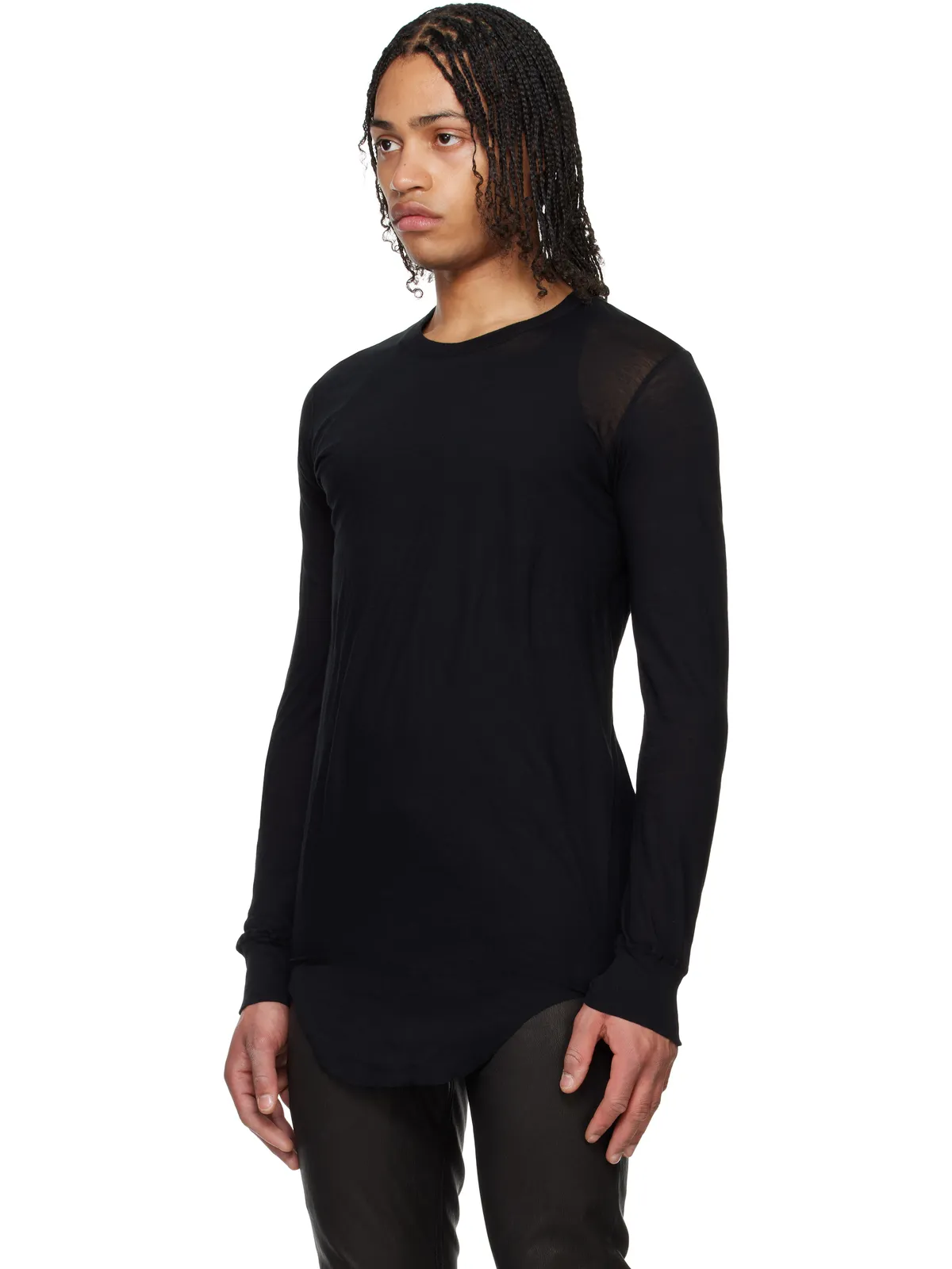 Rick Owens Hollywood Basic 長袖Tシャツ - 画像4