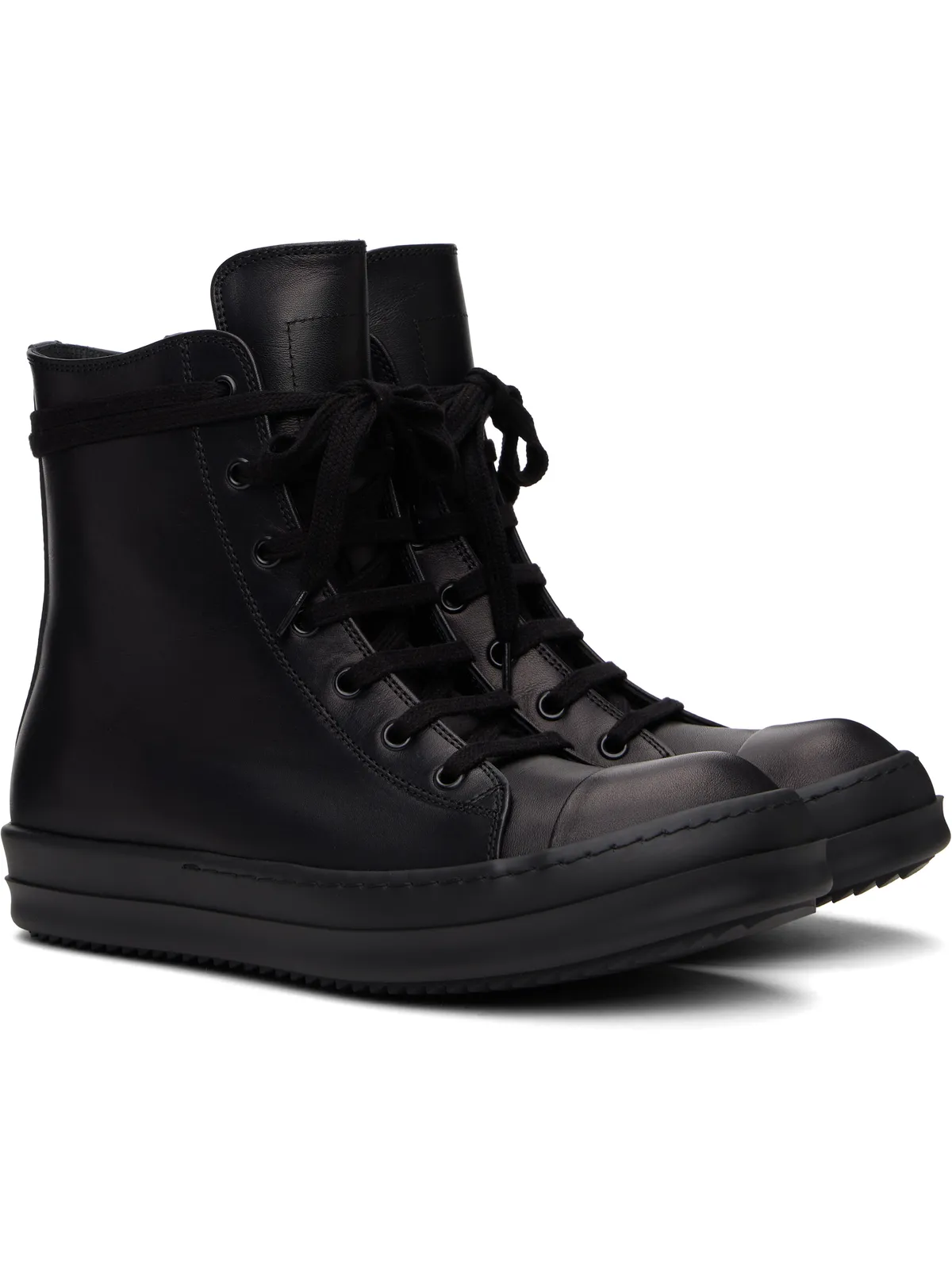 Rick Owens Hollywood レザースニーカー - 画像4