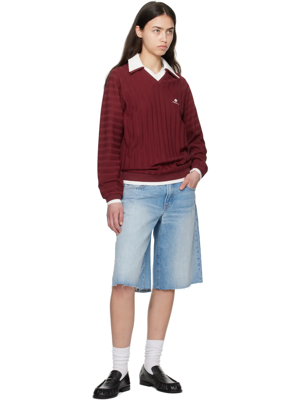 SLVRLAKE Mica デニムショートパンツ - 画像4