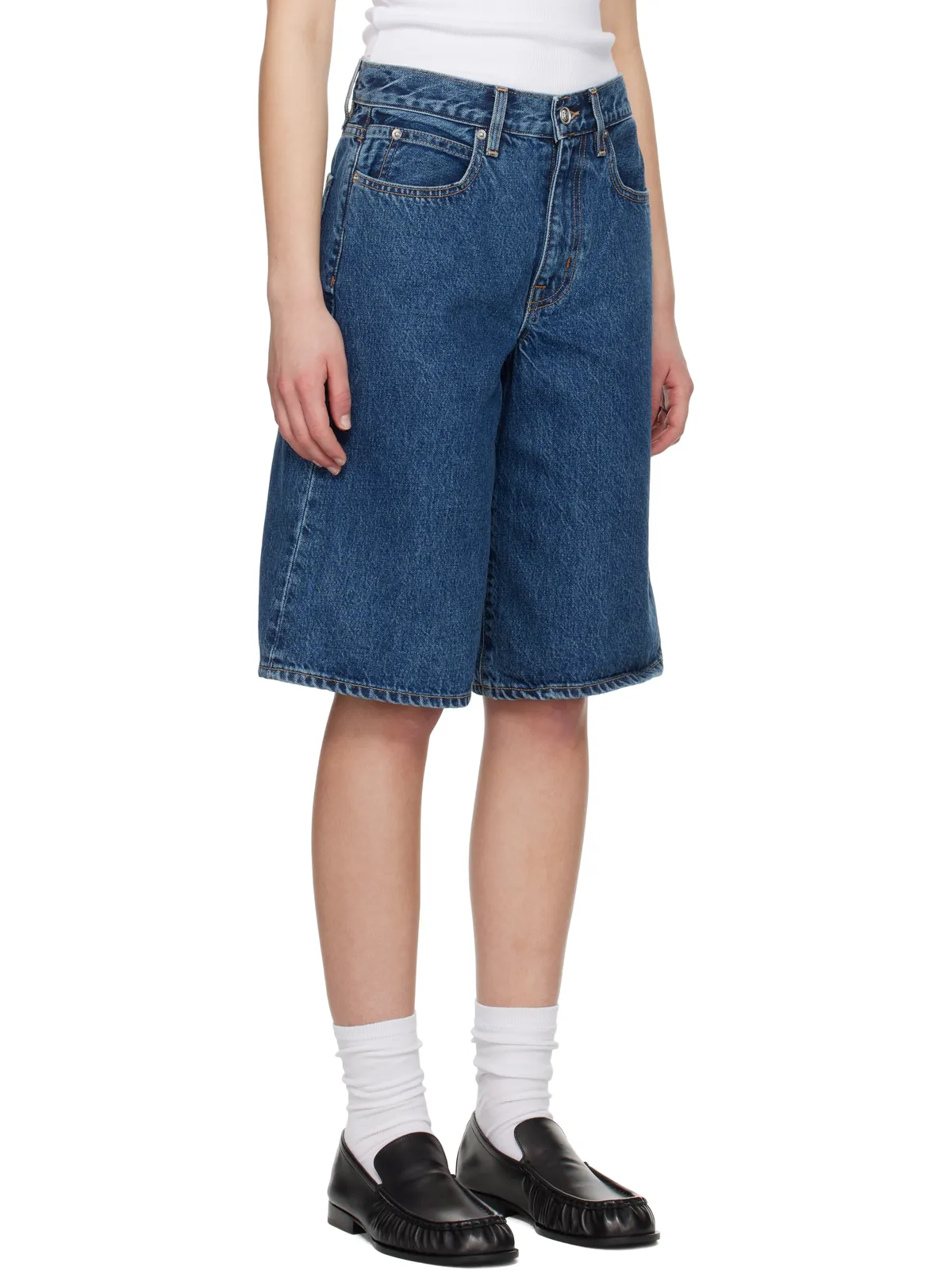 SLVRLAKE Baggy Grace デニムショートパンツ - 画像2