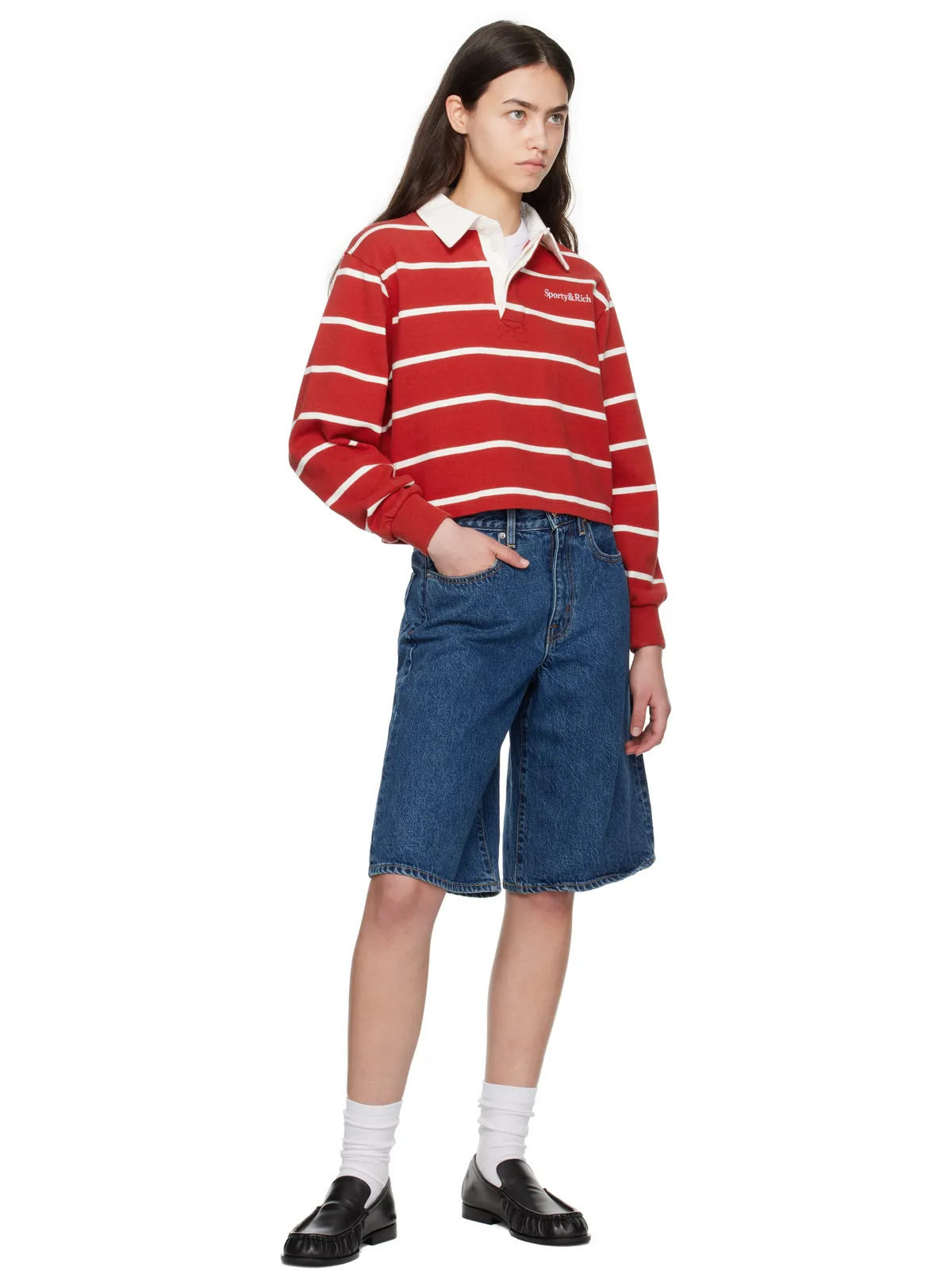 SLVRLAKE Baggy Grace デニムショートパンツ - 画像4