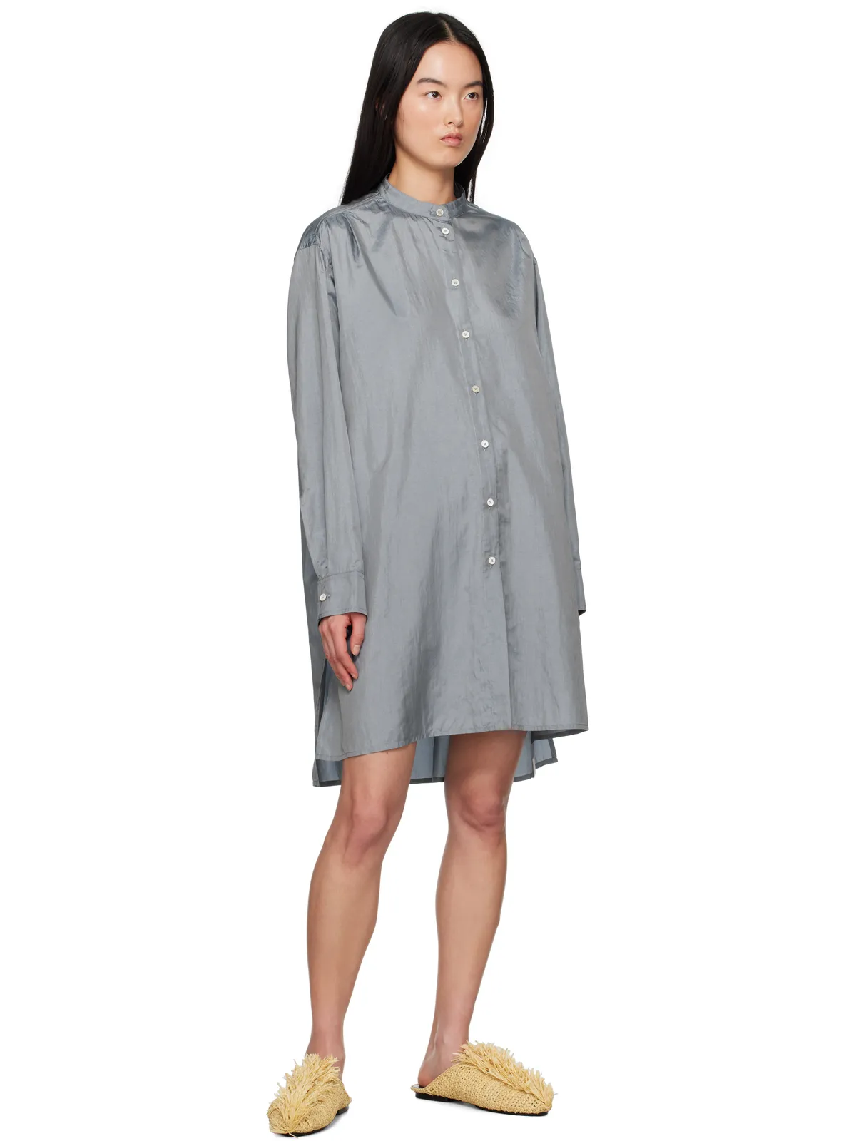 Jil Sander ラフィア スリッパ - 画像5