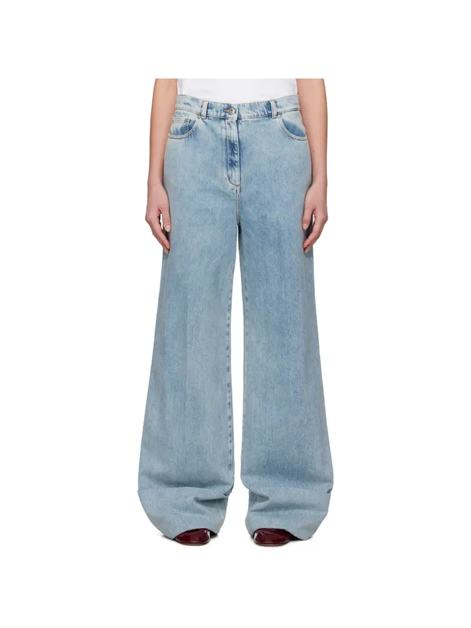 Lanvin Lanvin ロールアップ ワイドレッグジーンズの商品画像