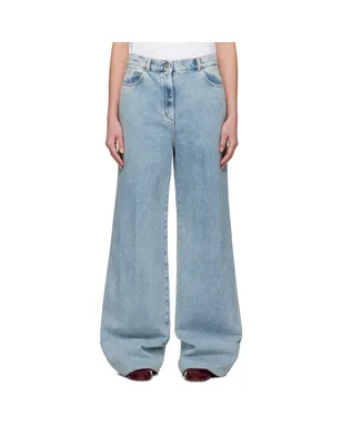 Lanvin ロールアップ ワイドレッグジーンズ - サムネイル1