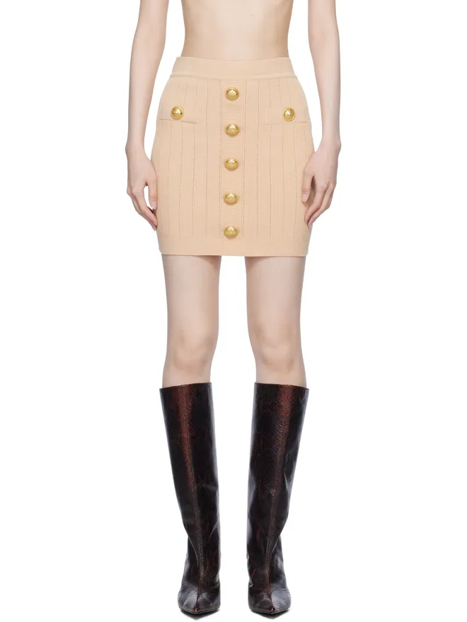 BALMAIN BALMAIN ボタン ニット ミニスカートの商品画像