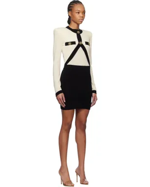 BALMAIN トロンプルイユ ニット ミニワンピース - サムネイル2