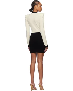 BALMAIN トロンプルイユ ニット ミニワンピース - サムネイル3