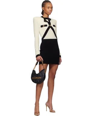 BALMAIN トロンプルイユ ニット ミニワンピース - サムネイル4