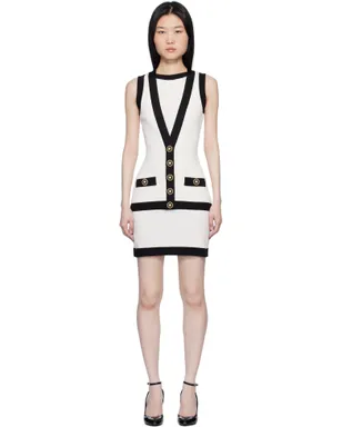 BALMAIN ツートーン ベスト ミニワンピース - サムネイル1