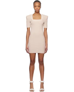BALMAIN グリッター モノグラム ミニワンピース - サムネイル1