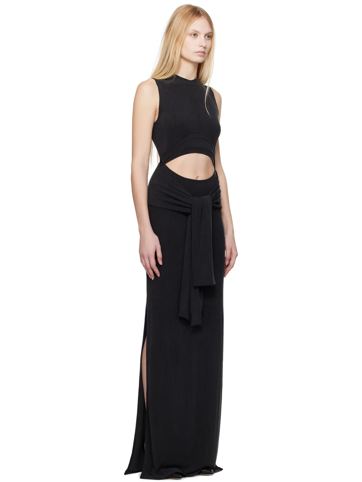 BALMAIN ノット カットアウト マキシドレス - 画像2