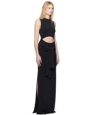 BALMAIN ノット カットアウト マキシドレス - サムネイル2