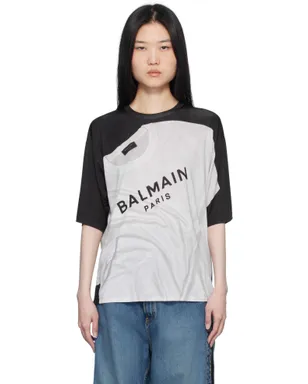 BALMAIN Loose Optical Illusion プリントTシャツ - サムネイル1