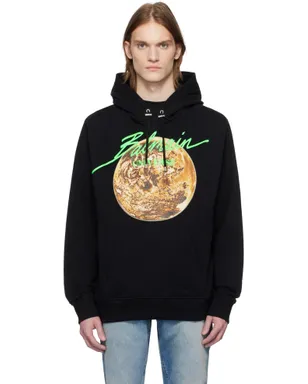 BALMAIN Printed 'Balmain Universe' Logo & Planet フーディ - サムネイル1