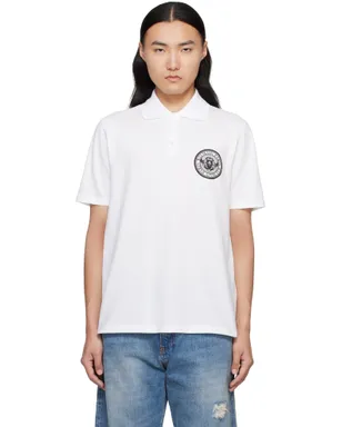 BALMAIN Coin コットン プリント ポロシャツ - サムネイル1