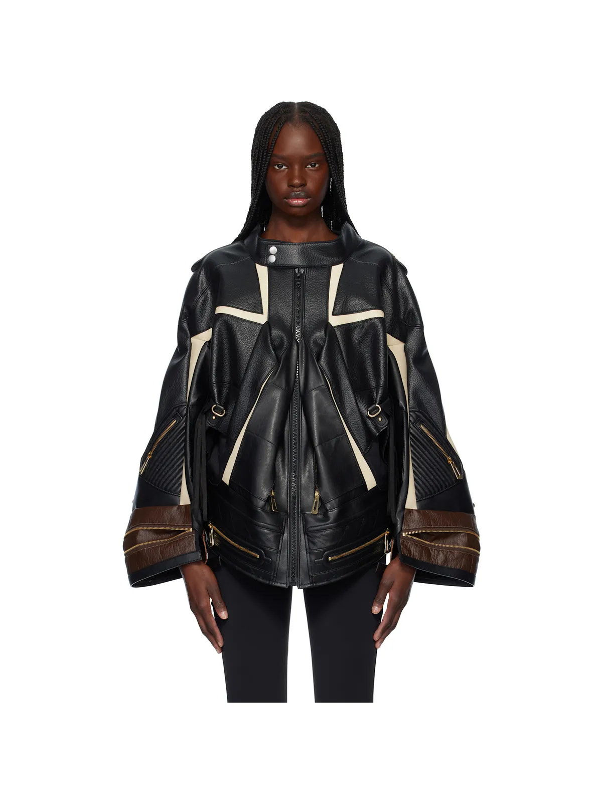 Junya Watanabe Komine Protector フェイクレザー ジャケット - 画像1