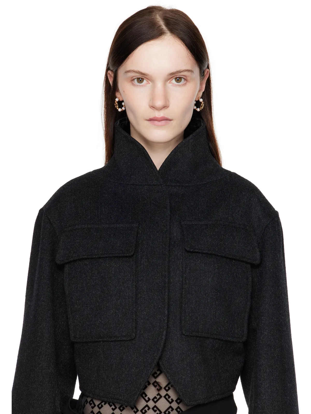 Givenchy ローズゴールド＆ホワイト 4G ピアス - 画像3