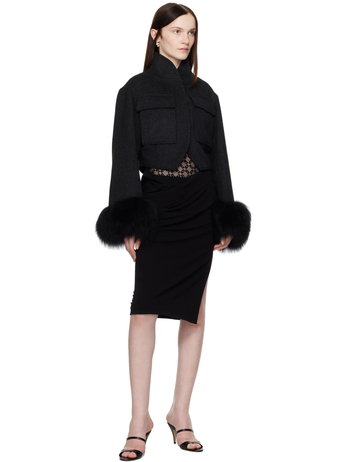 Givenchy ローズゴールド＆ホワイト 4G ピアス - 画像4