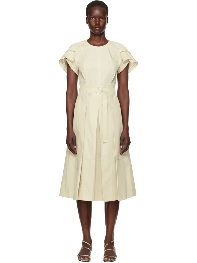 3.1 Phillip Lim 3.1 Phillip Lim Cascade Petal Sleeve ミディアムワンピースの商品画像