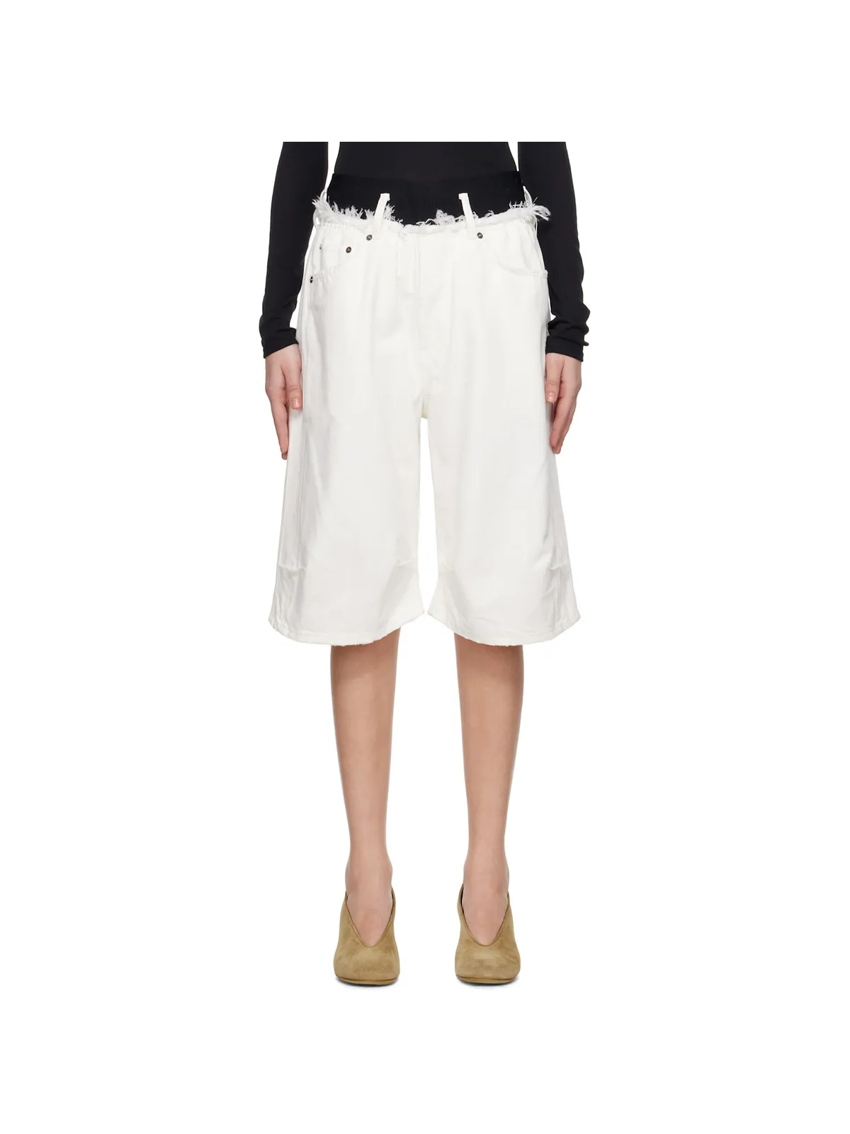 ALAINPAUL Knee デニムショートパンツ - 画像1