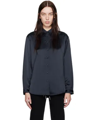 Proenza Schouler Proenza Schouler White Labelコレクション ネイビー Raven シャツ - サムネイル1