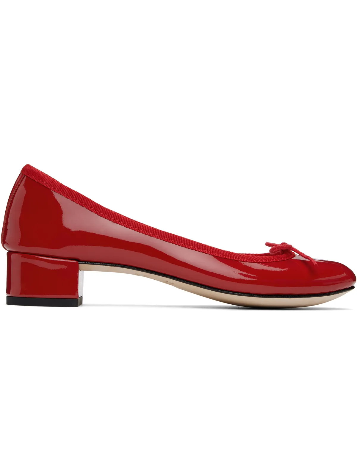 Repetto レッド Camille バレエヒール - 画像1