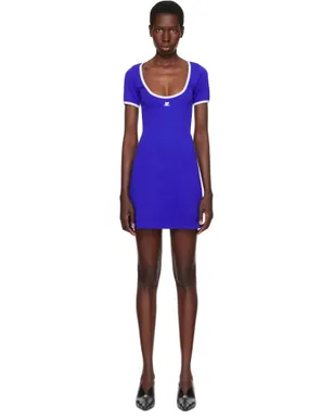 Courrèges Holistic コントラスト ミニワンピース - サムネイル1