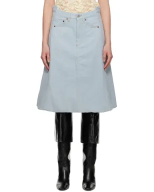 Victoria Beckham Cocoon Detail デニム ミディアムスカート - サムネイル1