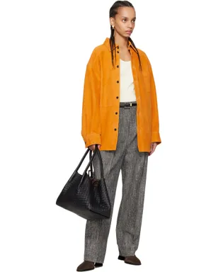 Bottega Veneta メランジ ビスコース＆シルク トラウザーズ - サムネイル4