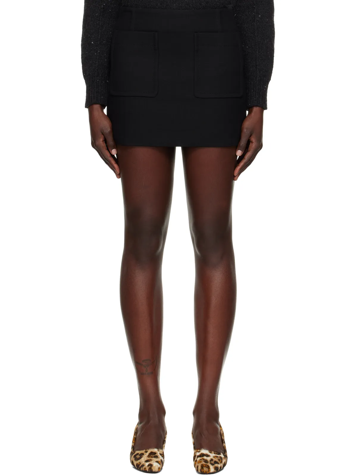 Bottega Veneta ダブルコットン ミニスカート - 画像1