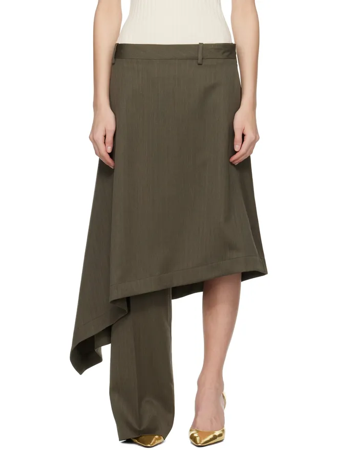 Bottega Veneta Bottega Veneta Subtle Stripe ウール スカート トラウザーズの商品画像