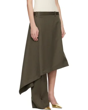 Bottega Veneta Subtle Stripe ウール スカート トラウザーズ - サムネイル2