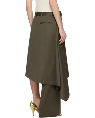 Bottega Veneta Subtle Stripe ウール スカート トラウザーズ - サムネイル3