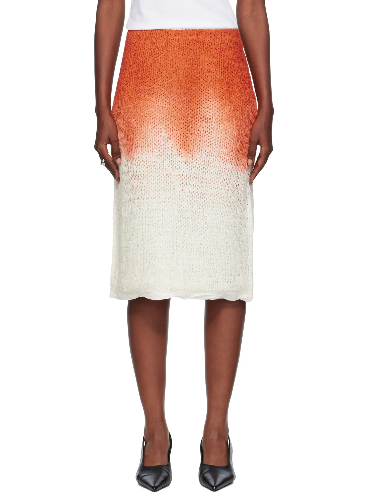 Bottega Veneta Over Dye ニット ミディアムスカート - 画像1
