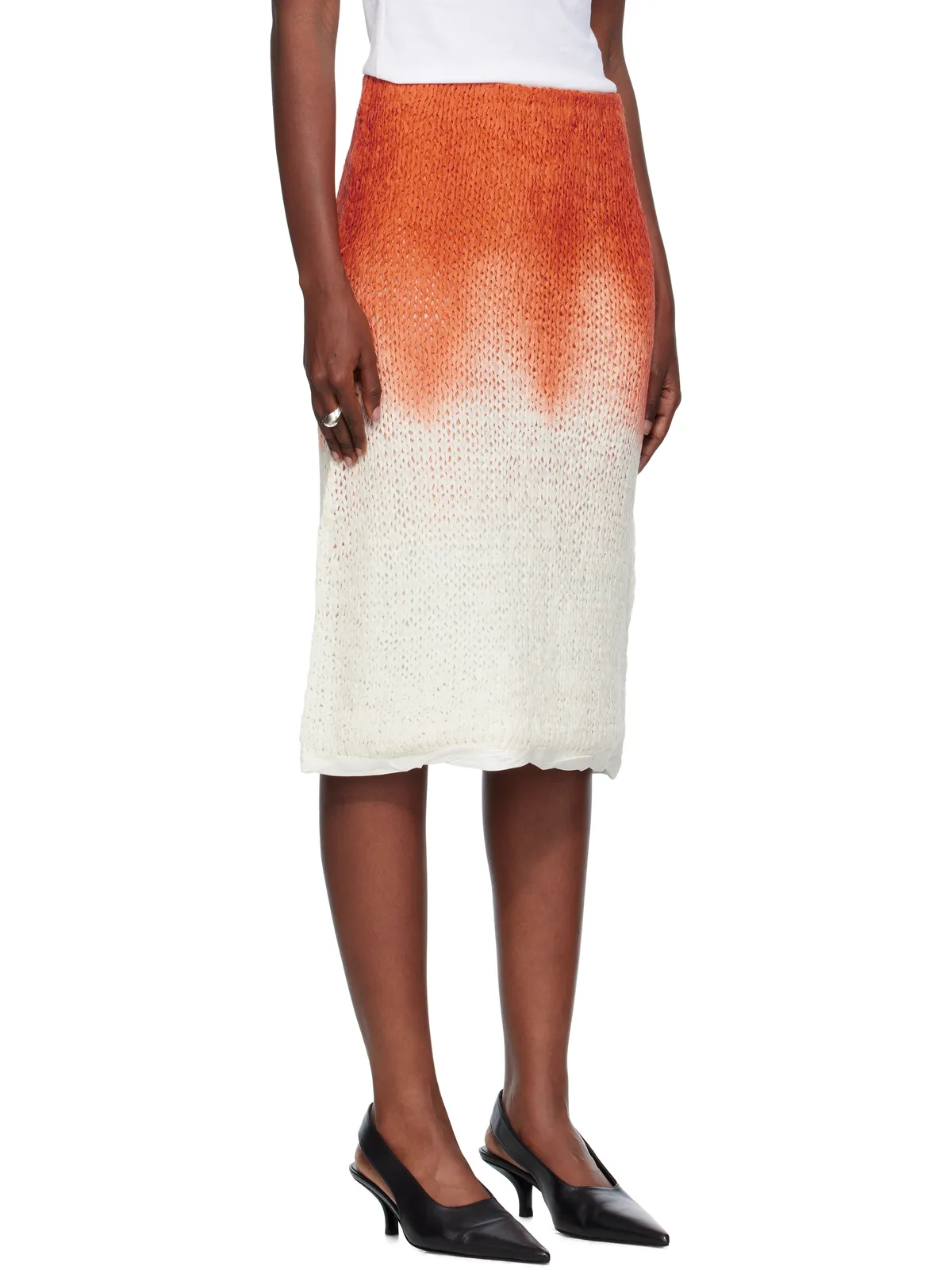 Bottega Veneta Over Dye ニット ミディアムスカート - 画像2