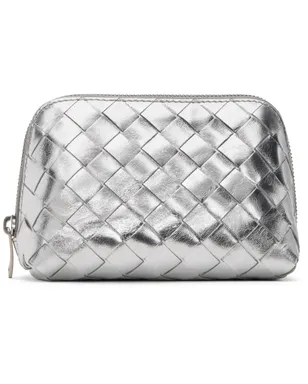 Bottega Veneta スモール Intrecciato Half-Moon Beauty ポーチ - サムネイル1