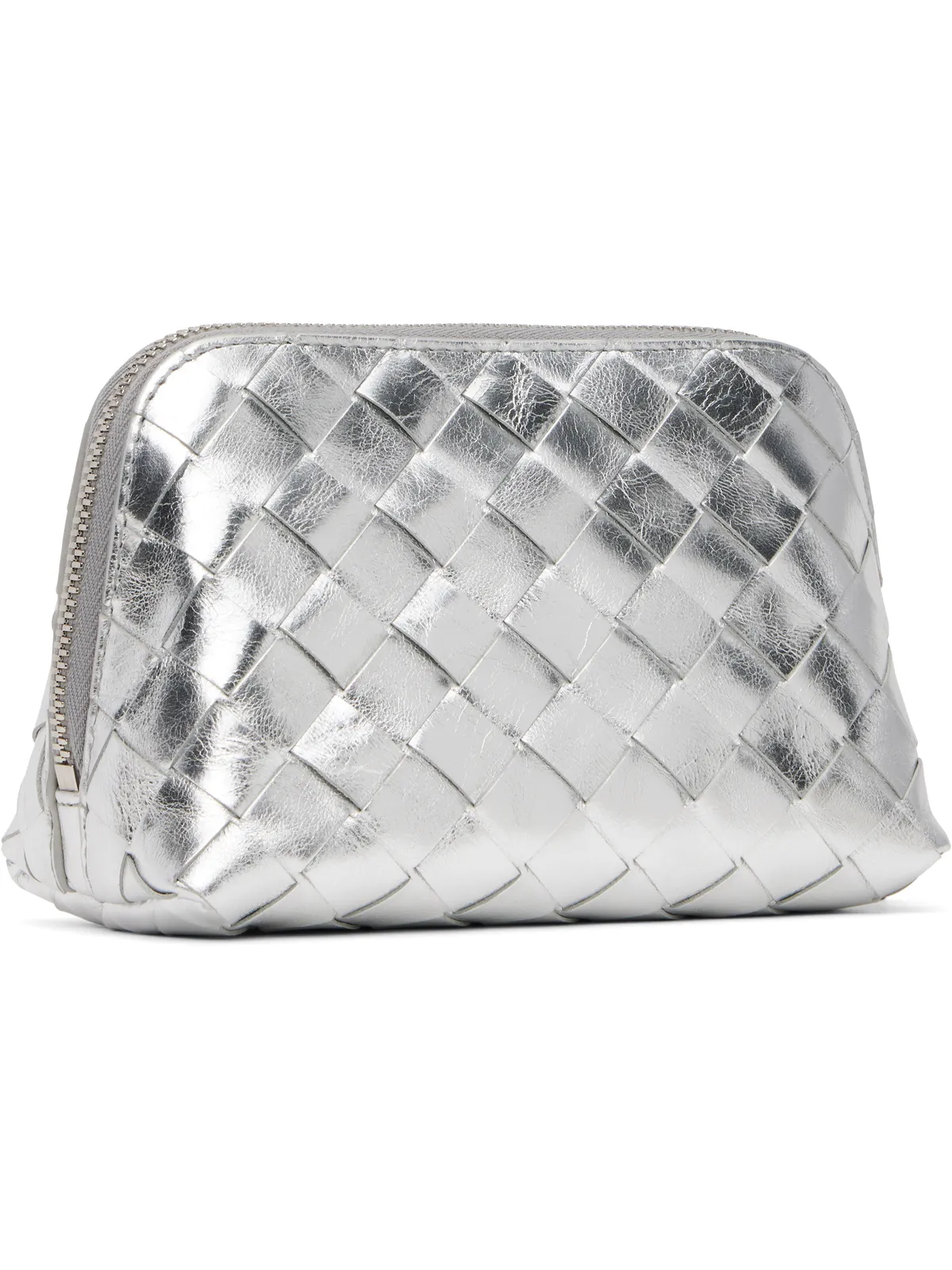 Bottega Veneta スモール Intrecciato Half-Moon Beauty ポーチ - 画像3