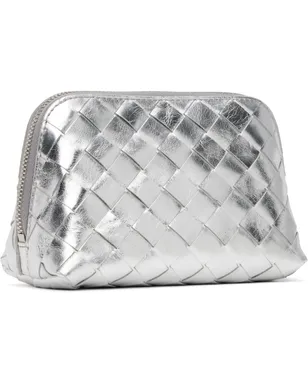 Bottega Veneta スモール Intrecciato Half-Moon Beauty ポーチ - サムネイル3