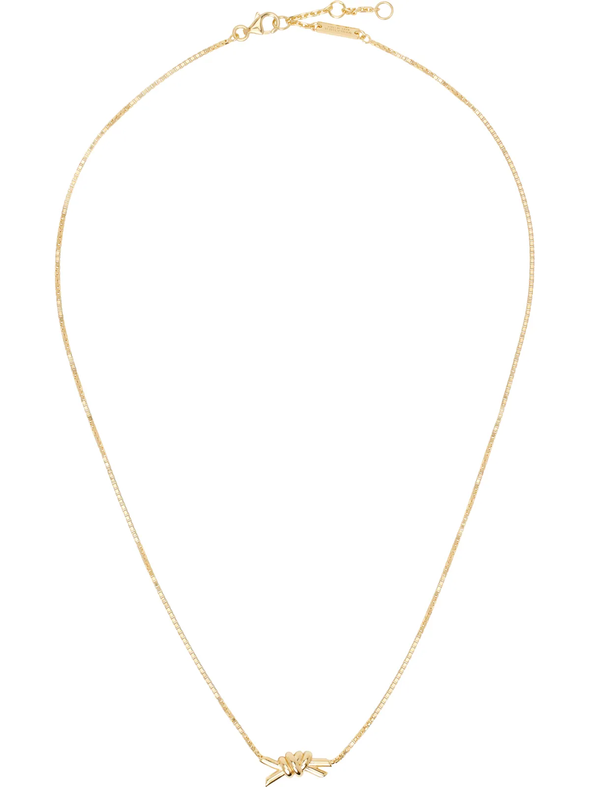 Bottega Veneta ゴールド Knot ネックレス - 画像1