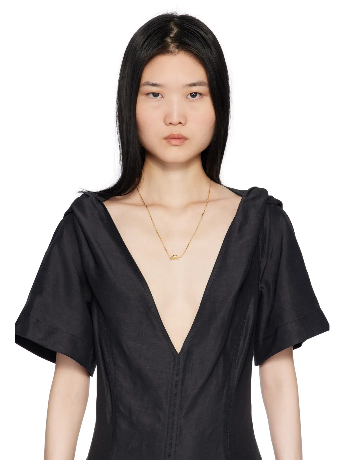 Bottega Veneta ゴールド Knot ネックレス - 画像2