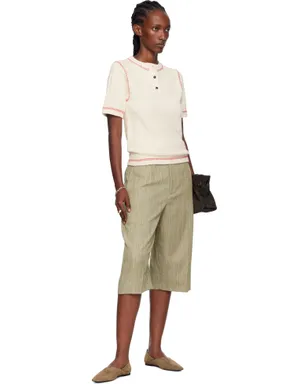 Bottega Veneta コットン ワッフル ニットポロシャツ - サムネイル4