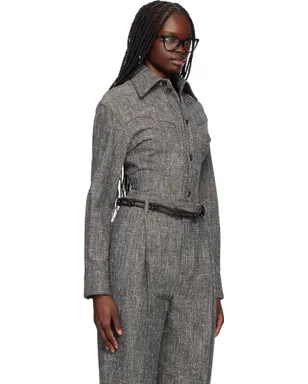 Bottega Veneta メランジ ビスコース＆シルク シャツ - サムネイル2