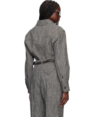 Bottega Veneta メランジ ビスコース＆シルク シャツ - サムネイル3