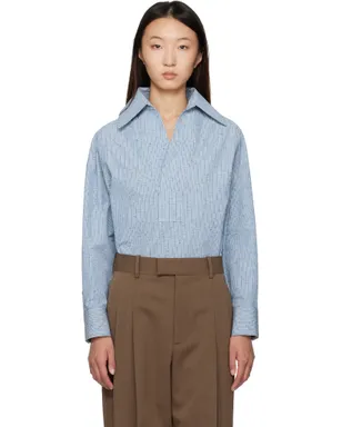 Bottega Veneta コットン＆リネン ストライプ シャツ - サムネイル1