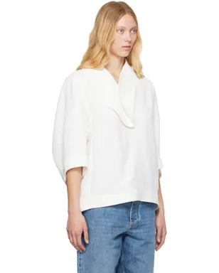 Bottega Veneta Grainy Viscose Linen コクーン シャツ - サムネイル2